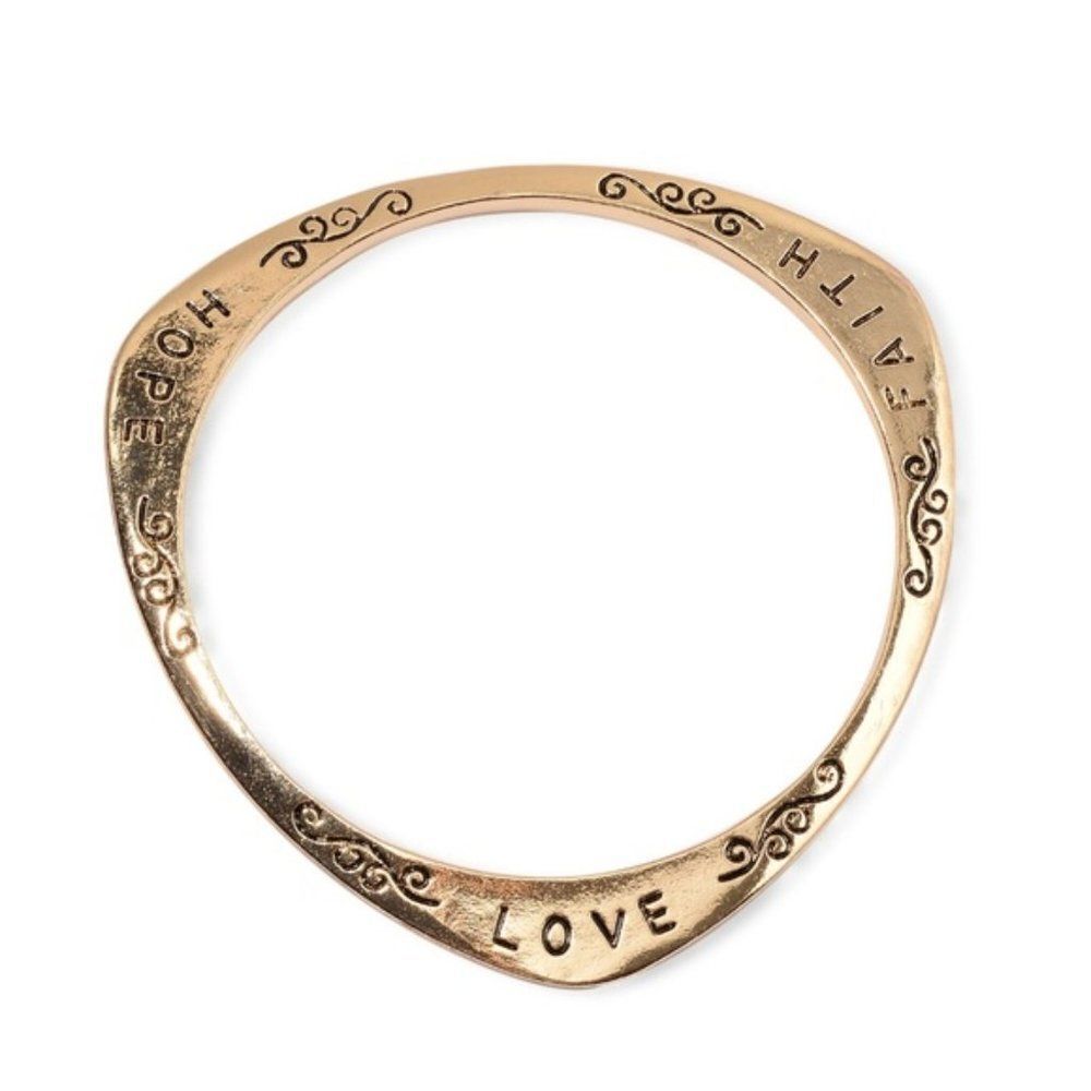 4 FOR $20 Bangle Bracelet Goldtone Size (7.5 in)